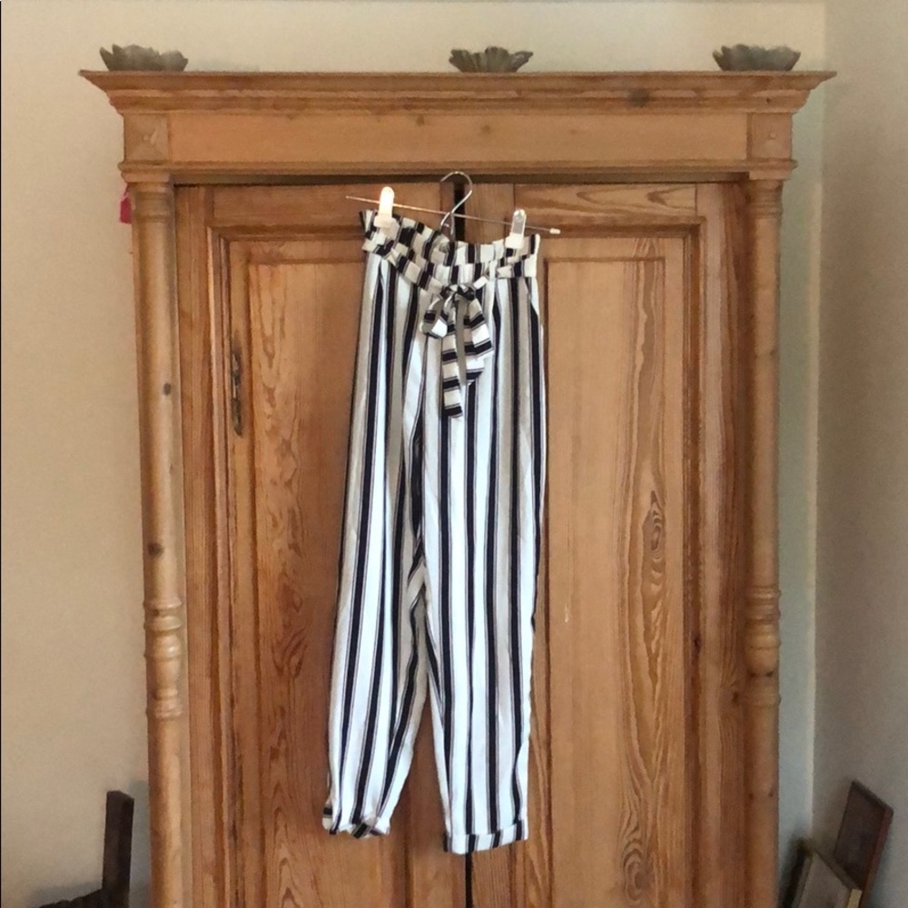High waisted striped Pull & Bear pants
